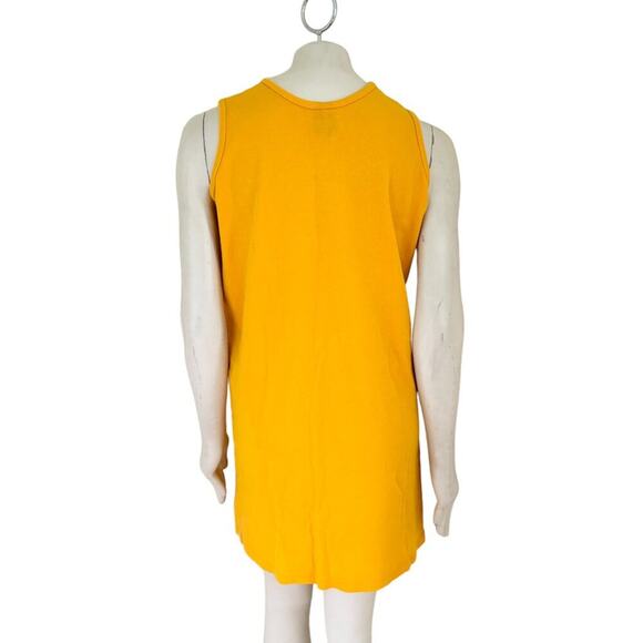 VTG CONTINENTAL IMPORTS Nassau Bahamas Embroidered Tank Dress in Yellow SZ M - Picture 7 of 11